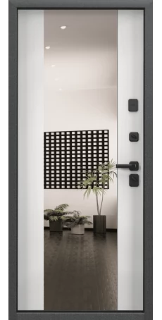 Дверь Delta 100 PP Бьянко D-MM с зеркалом